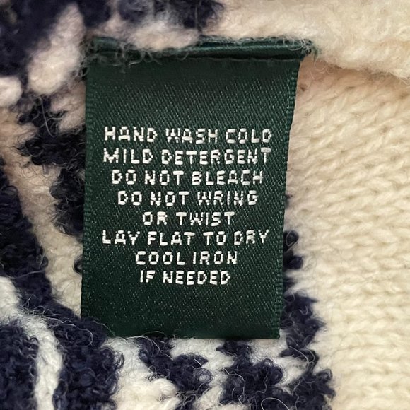 Ralph Lauren Wool Aztec Tribal Western Blanket Tunic Sweater Women's Medium - Picture 6 of 8